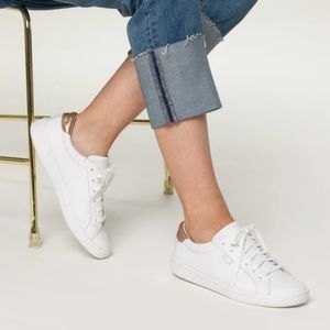 Keds Ace Leather Lace Up Sneakers in Rose Gold Metallic, size 9